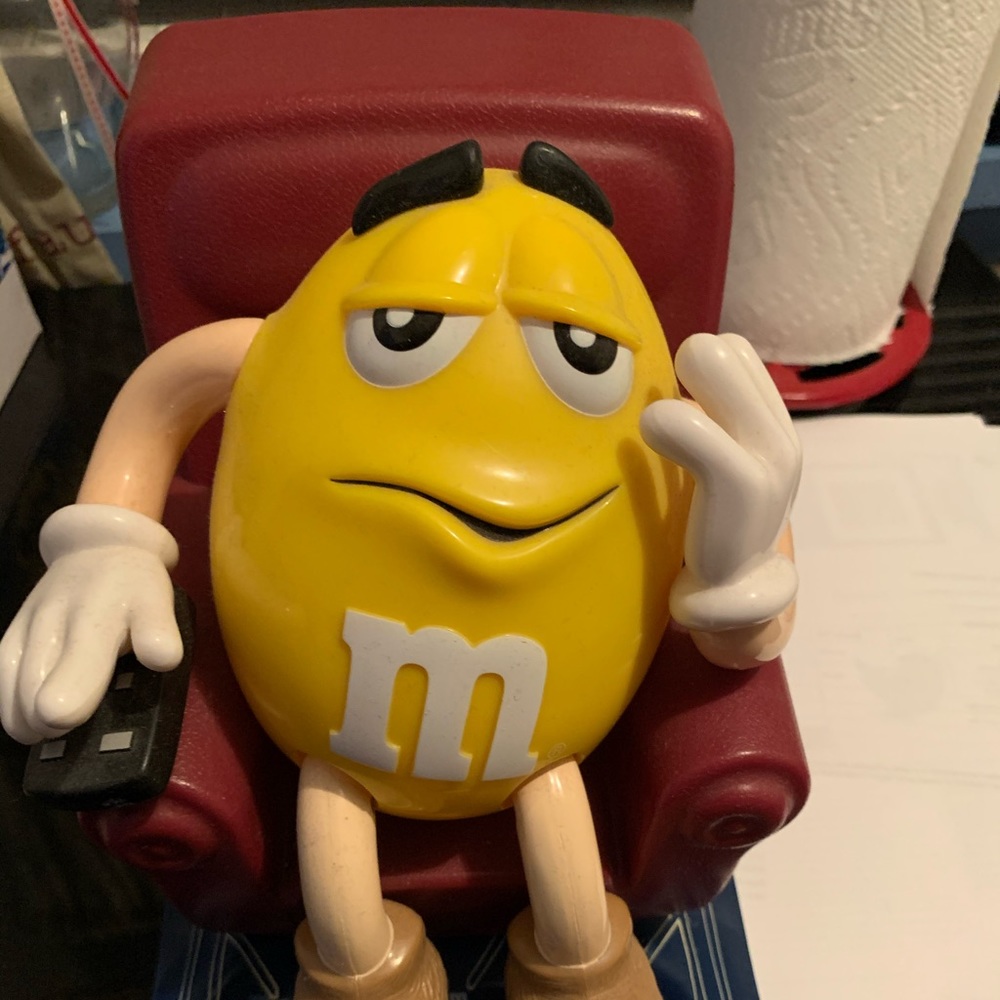 M&M recliner candy dispenser